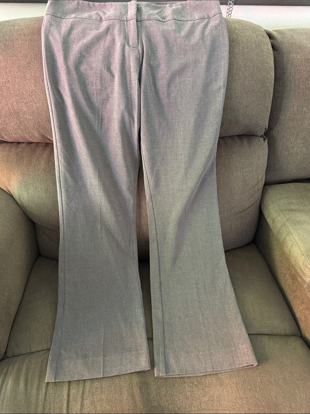 Kenneth Cole New York Gray Flare Dress Slacks. Size 14 Average.